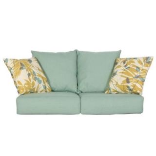 Hampton Bay Haver Hill IV Replacement Outdoor Loveseat Cushions 151 062 LS CSH