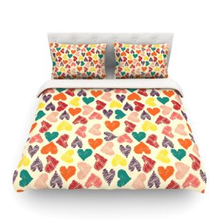 KESS InHouse Little Hearts by Louise Machado Featherweight Duvet Cover