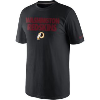 Nike Washington Redskins Foundation T Shirt   Black