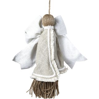 French Market Linen Angel Ornament by Sage & Co.