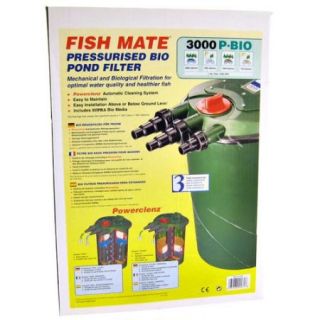 Fish Mate Pressurized Bio Pond Filter 3000 P Bio   650 2000 GPH   (For Ponds up to 1500 Gallons)