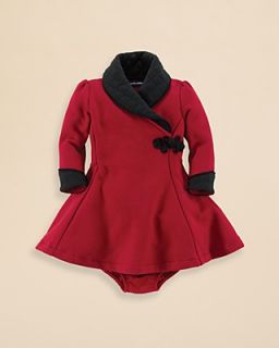 Ralph Lauren Childrenswear Infant Girls' Fleece Tuxedo Dress   Sizes 9 24 Months