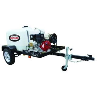 Simpson 4,200 psi 4.0 GPM Gas Pressure Washer Trailer System with Electric Start 95003