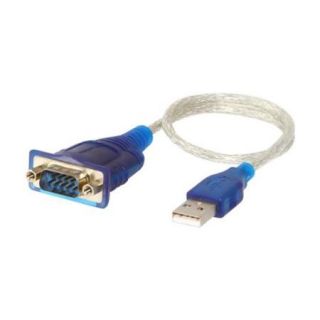 Sabrent USB to Serial (9 pin) DB 9 RS 232 Adapter Cable   Blue
