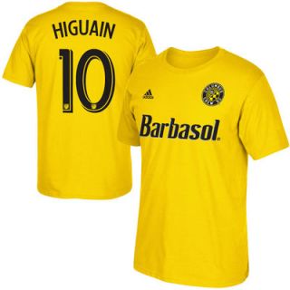 Federico Higuain Columbus Crew SC adidas Player Name & Number T Shirt   Yellow