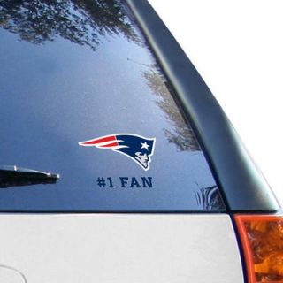 New England Patriots WinCraft #1 Fan 3 X 4 Multi use Decal