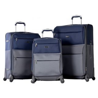 Olympia Mediterranean 3 piece Expandable Spinner Lightweight Luggage