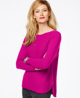 Charter Club Petite Cashmere High Low Sweater