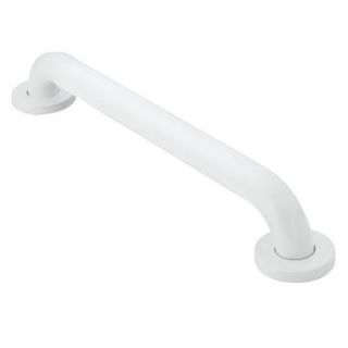 MOEN Home Care 16 in. x 1.5 in. Concealed Screw Grab Bar in White R8916W