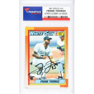 Frank Thomas Chicago White Sox  Authentic Autographed 1990 Topps #414 Rookie Card