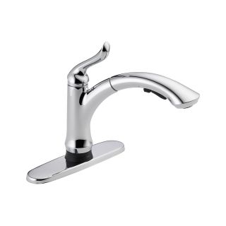 Delta 4353T DST Linden Single Handle Pull Out Kitchen Faucet with Touch2O Technology in Chrome