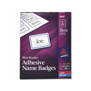 Flexible Self Adhesive Laser/Inkjet Name Badge Labels