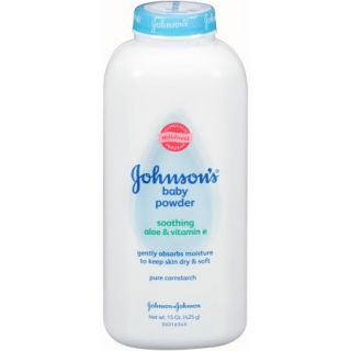 Johnsons Baby Powder with Aloe Vera & Vitamin E, 15 Oz