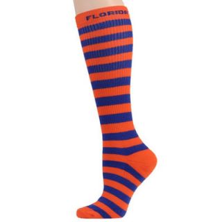 Florida Gators Ladies Orange Royal Blue Striped Knee High Socks