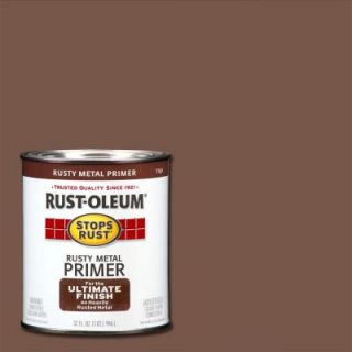 Rust Oleum Stops Rust 1 qt. Flat Rusty Metal Primer 7769502