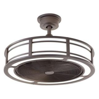 Home Decorators Collection Brette 23 in. LED Indoor/Outdoor Espresso Bronze Ceiling Fan AM382A ORB