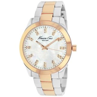 Kenneth Cole Womens 10026947 Classic Round Rose Gold tone Stainless