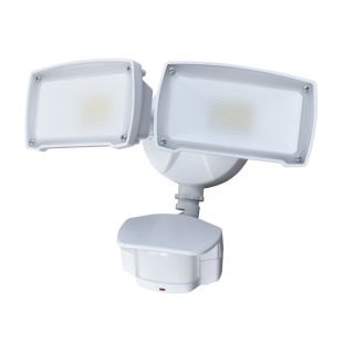 Utilitech Pro 180 Degree 2 Head White LED Motion Activated Flood Light