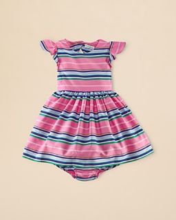 Ralph Lauren Childrenswear Infant Girls' Cotton Poplin Stripe Dress   Sizes 3 24 Months