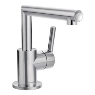 Moen S43001 Arris Single Hole Bathroom Faucet with Pop Up Drain Assembly