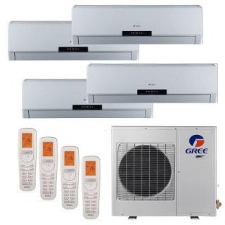 GREE Multi 21 Zone 30,000 BTU 2.5 Ton Ductless Mini Split Air Conditioner with Heat, Inverter, Remote   208 230 Volt/60Hz MULTI30HP402