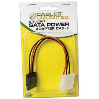 Cables Unlimited SATA Power Adapter Cable (6") FLT 3700