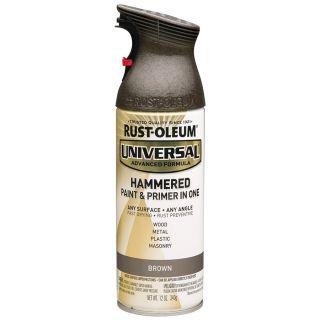 Rust Oleum Universal Brown Hammered Rust Resistant Enamel Spray Paint (Actual Net Contents 12 oz)