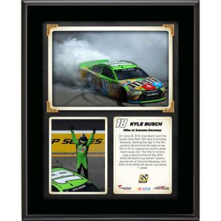 Kyle Busch  Authentic 2015 Toyota Save Mart 350 at Sonoma Raceway Race Winner 10.5 x 13 Sublimated Plaque Collage