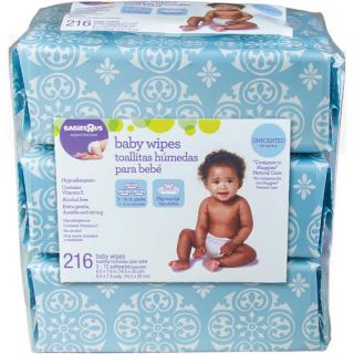 Babies R Us Unscented Baby Wipes   216 Count    Babies R Us