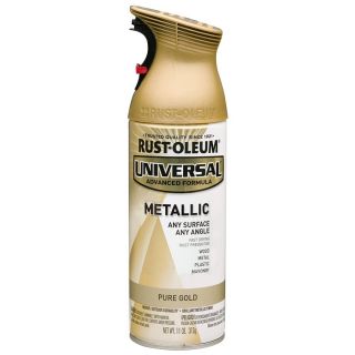 Rust Oleum Universal Pure Gold Metallic Rust Resistant Enamel Spray Paint (Actual Net Contents 11 oz)