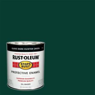 Rust Oleum Stops Rust 1 qt. Gloss Dark Hunter Green Protective Enamel Paint (Case of 2) 7733502