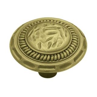 Liberty 1 3/8 in. Antique Brass Sundial Round Cabinet Knob P775A0H AB C