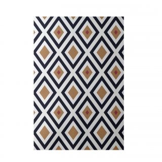 Geometric Brown Indoor/Outdoor Area Rug by e by design