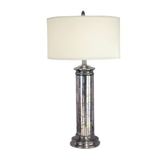 Dale Tiffany Silver Art Glass Table Lamp   Table Lamps