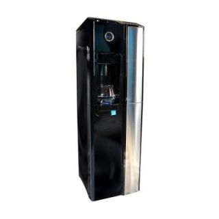 Drinkpod USA Standup Bottleless Water Cooler in Gloss Black with 1 Micron Twist Filter Drinkpod201 Series in Gloss Black