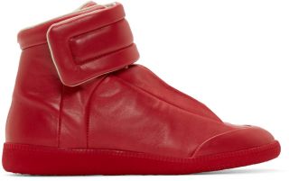 Maison Margiela Red Future High Top Sneakers
