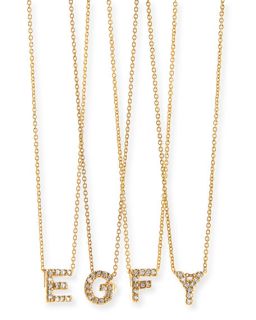 Roberto Coin 18k Yellow Gold Diamond Love Letter Necklace