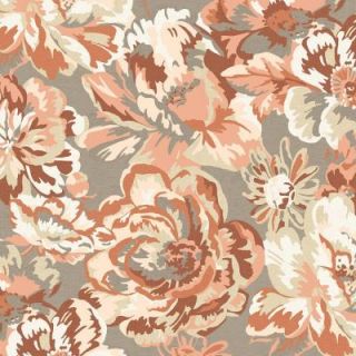 Hampton Bay Terracotta Floral Fabric by the Yard JF09540 D10