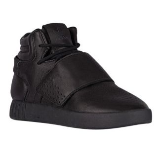 adidas Originals Tubular Invader Strap   Boys Grade School   Basketball   Shoes   Black/Black/Utility Black