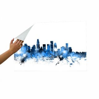 Los Angeles California Skyline Wall Mural by Americanflat